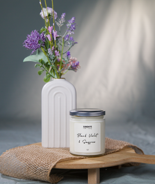 BLACK VIOLET AND SAFFRON